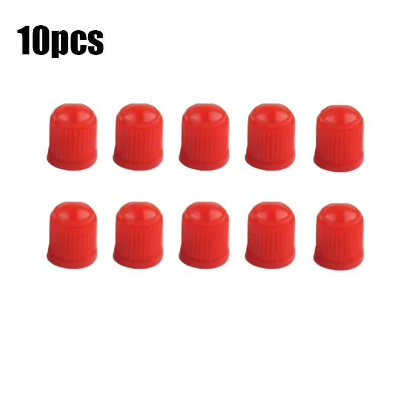 20Pcs Car Tire Tyre Valve Caps with O Rubber Ring Dust Covers Plastic Black Grey Red Stem Valve Caps for Cars Motorcycles Bike CM World
