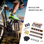 Portable Bicycle Flat Tire Repair Kit - Quick-Dry Rubber Patches, Glue Set for MTB & Road Bike Inner Tubes CM World
