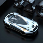 Key Cover Case for Changan UNI-V/CS75 Plus 3rd Gen/CS55 Plus/Yida/UNI-Z/Eado/UNI-T (2024 Models) - Protective Keybag Keychain CM World