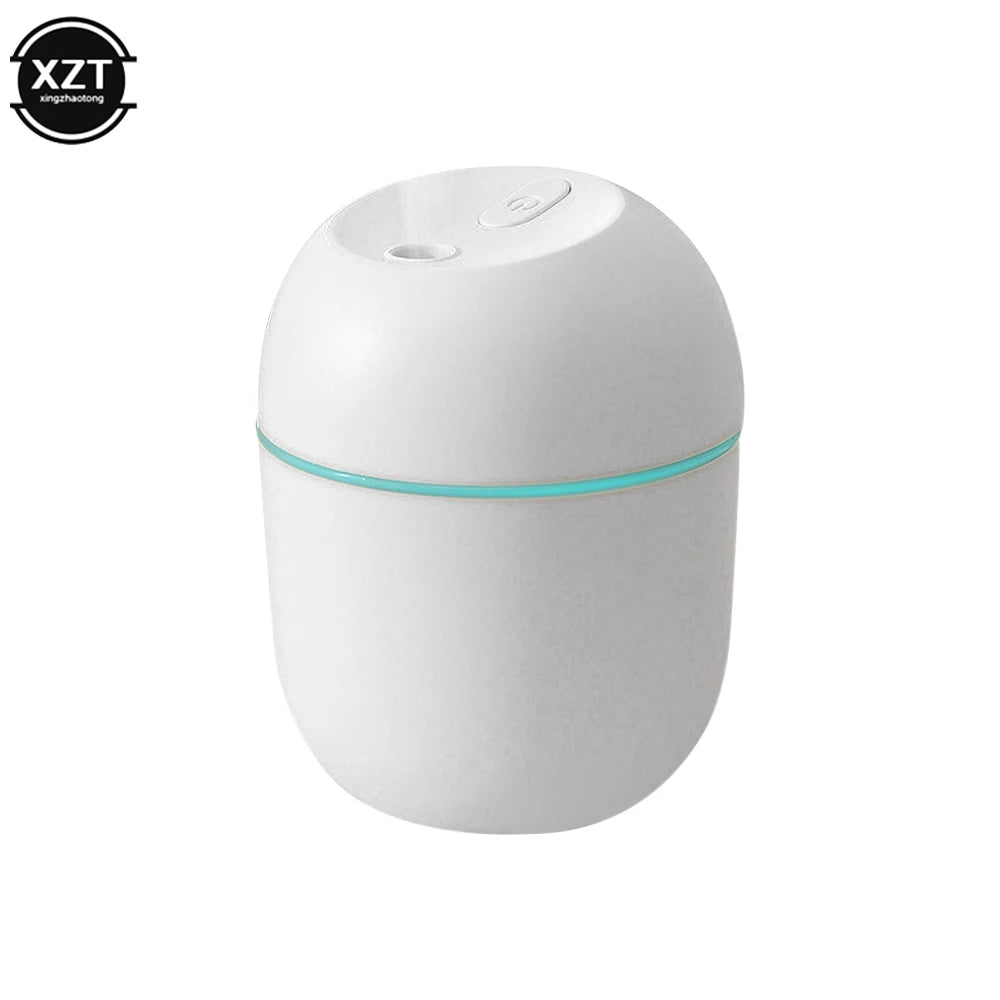 220ml Mini Air Humidifier Portable USB Fragrant Essential Oil Diffuser Humidifier with LED Light for Household Office Car