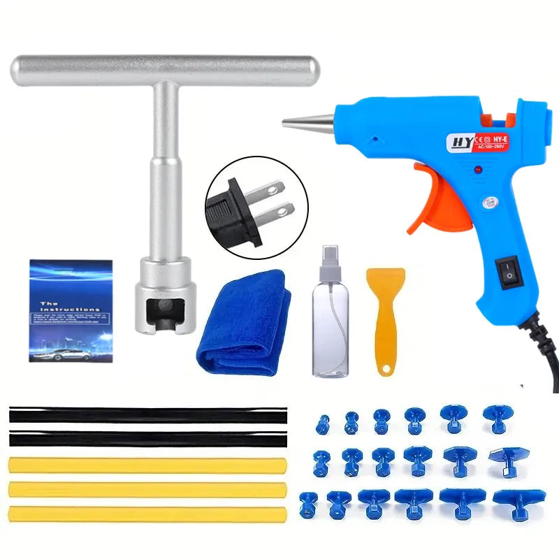 Car Dent Repair Tool Auto Body Part Mechanical Sheet Metal Paintless Dent Removal Puller Kit Hand Tools Kit Set CM World