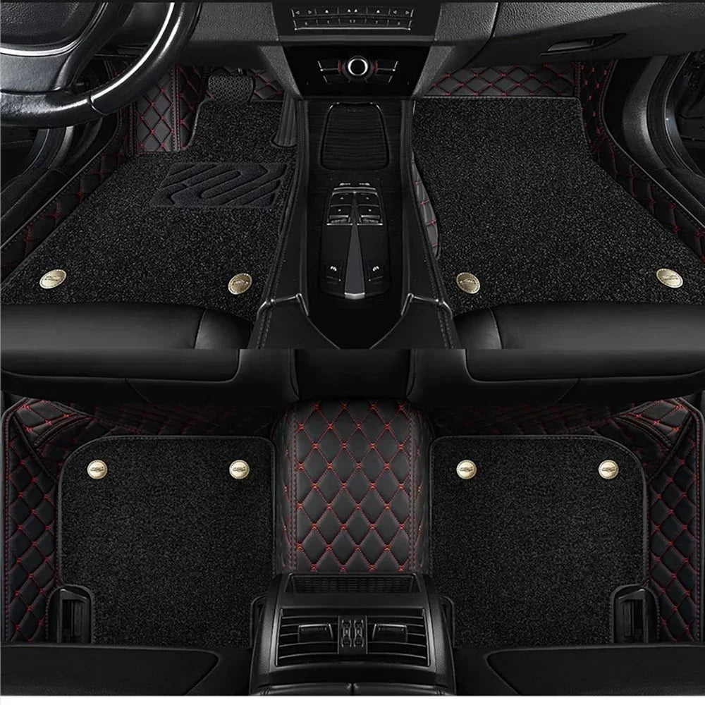 Double layer 5D Custom Car Floor Mats For Fiat Freemont Auto Carpets Auto Carpets Foot Coche Accessorie