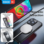 ROCK Translucent Magnetic Case for iPhone 15 Pro Max Matte Anti-Fingerprint Hard Cover for iPhone 15 Pro Compatible with MagSafe