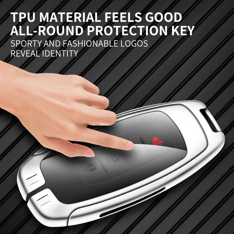 Zinc Alloy Car Key Cover Case Holder Shell Fob Protector for Nissan X-Trail t32 t33  Keychain Buckle Interior Accessories