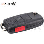 Car Key Fob for VW for Volkswagen Golf Mk6 Tiguan Passat CC For SEAT For Skoda Octavia Blade HU66 Key Shell Housing Car Key Case CM World