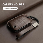 Leather Cars Key Case Cover Shell For Polo Golf7 MK7 Tiguan Passat Golf Jetta Lavida Car Remote Key Case Shell Garnish Accessory