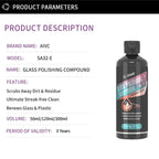 AIVC Car Glass Film Remover Windshield Cleaner Glass Film Coating Glass Oil Paste Film Emoval Cream Clean Stains Auto Detailing