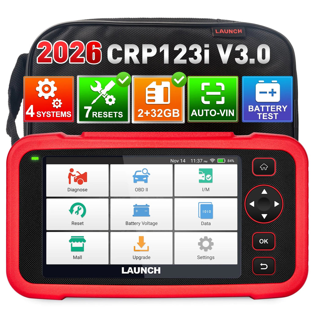 LAUNCH X431 CRP123E V3.0 OBD2 Scanner ENG ABS Airbag SRS AT Auto Diagnostic Tool 7 Reset Code Reader Automotive tools PK CRP123 Car Mobile World