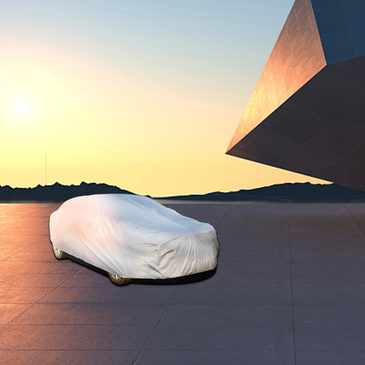 All Weather Waterproof Dustproof Car Cover Outdoor Full Car Cover Sun Rain Protector Universal Fit, For SUV Sedan Trucks Covers