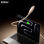 Anker A82E2 USB C to USB C Cable 240W Upcycled Braided Fast Charging Cord 3ft 6ft Optional for iPhone 16 Pro Series