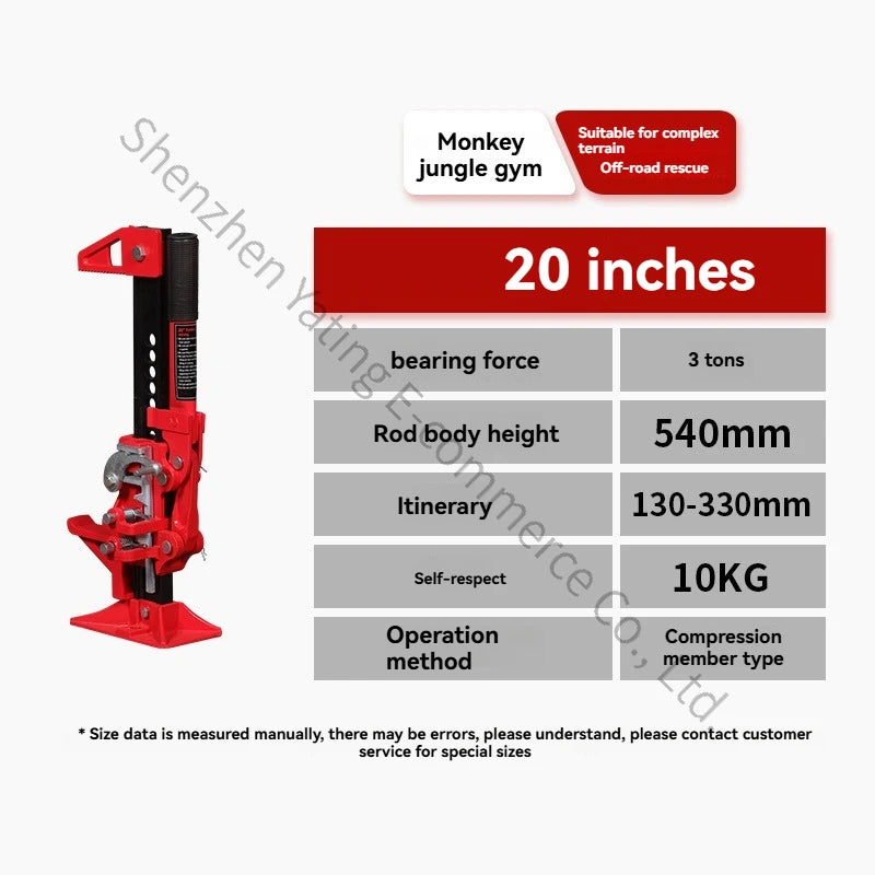 Manual Climbing Pole Farmer Top Off-road Special Lift Mechanical Jack Rescue and Escape Vehicle Jack