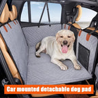 Car Large Pet Back Seat Extender Car Backseat Protector Hammock Dog Car Seat Cover Hard Bottom for Travel