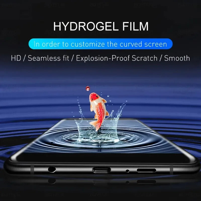 5Pcs Hydrogel Film For Realme 15 14 13 12 Pro Plus GT 8 7 6 Pro Full Cover Screen Protector For Realme C85 C73 C71 Car Mobile World