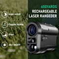 REVASRI Golf Rangefinder Rechargeable Distance Meter with Slope Switch and Flag Lock Vibration for Golfing Promotion and Hunting CM World