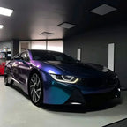 Sparkle Metallic Chameleon Vinyl Wrap Film Roll Purple to Blue Adhesive Decal Vehicle Car Wrapping Car Mobile World