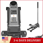 3T Dual Pumps Hydraulic Lift with Big Wheels Adjustable Off Road Jack Rust Proof For Small Cars & Trucks CM World