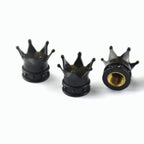 4 PCS Universal Crown Wheel Valve Covers Air Dustproof Waterproof Car Motorcycle Tyre Rim Covers Car Decoration Valve Caps CM World