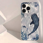 Ocean Shark Whale Design Phone Case For iPhone 17 16 11 13 14 15 12 Pro Max 7 8 14 15 Plus X XS SE 16E Shockproof Bumper Cover﻿