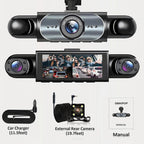 4 Channel Dash Cam 360° Car Video Recorder Black Box with Night Vision 24/7 Parking Monitor G-Sensor Loop Recording Auto Parts Car Mobile World