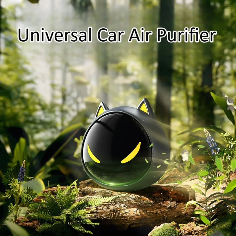For Universal Car Air Purifier Negative Ion Odor Smoke Formaldehyde Mini Portable Quiet HEPA Filter PM2.5 Freshener Car Cleaners CM World
