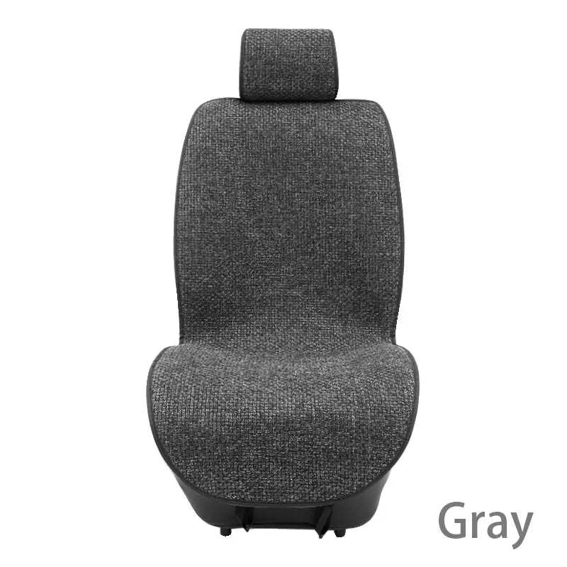 SEAMETAL Linen Car Seat Cover Four Season Universal  Seat Covers Anti Slip Pad Protector Mat Summer Breathable Auto Seats Covers