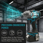 Makita 1000Nm 1/2" Brushless Impact Wrench For Makita 18V Battery High Torque Auto Repair SUV Truck Tractor Maintenance Tool