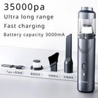 Portable Handheld Vacuum Cleaner Cyclone Suction 25000PA 35000PA 46000PA Mini Wireless Dust Catcher for Home And Car Cleaning Car Mobile World