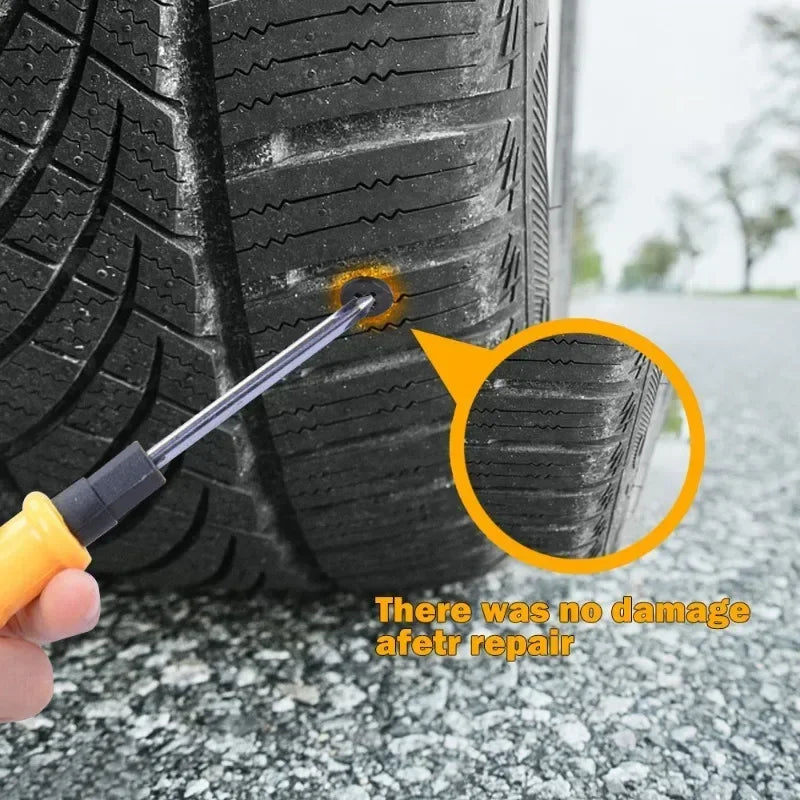 Car Vacuum Tyre Repair Neil Car Truck Motorcycle Scooter Rubber Tire Puncture Repair Tool Set Glue Repair Tire Film Rubber Nail CM World