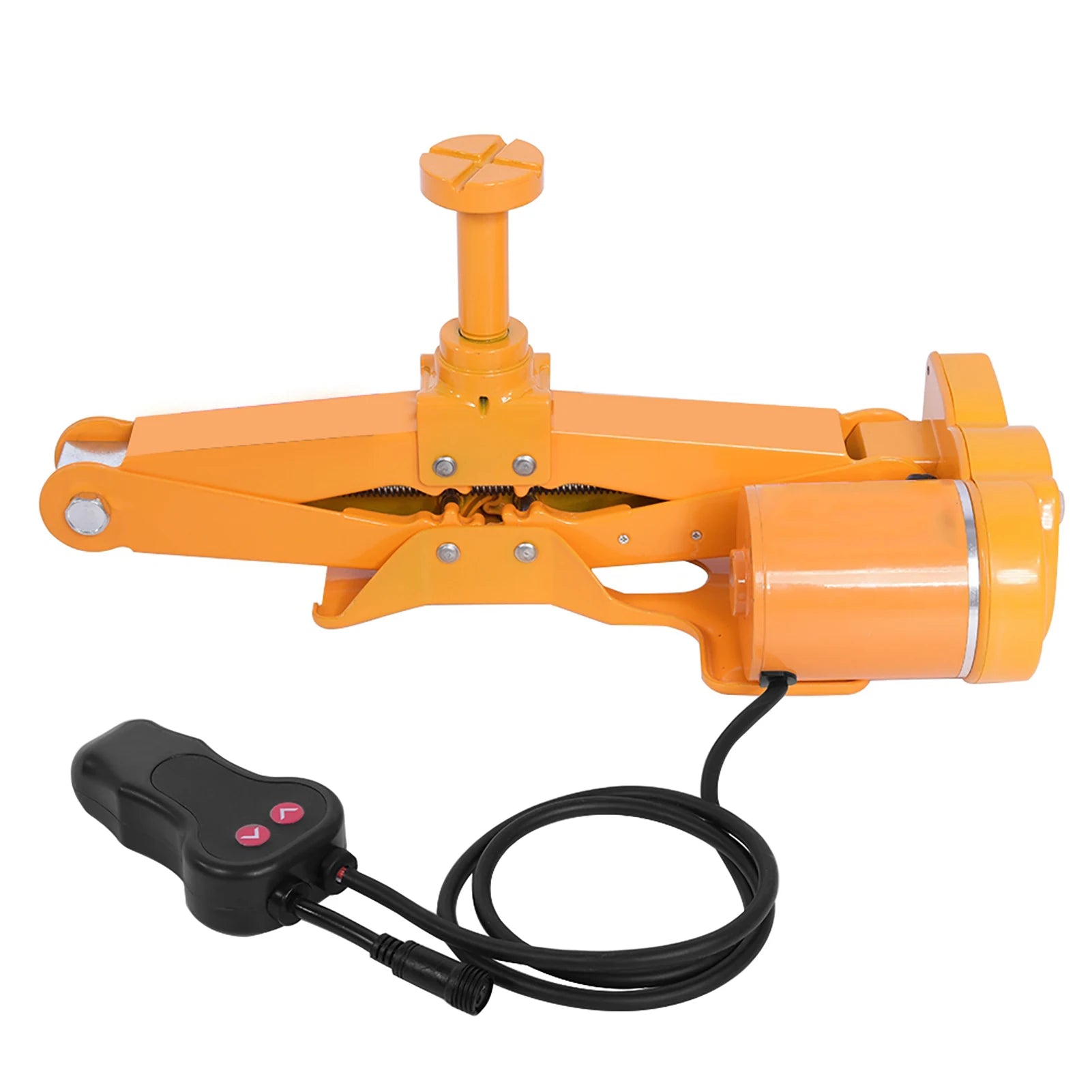 12V Compact Electric Car Jack with Tire Inflater & Lift Platform - 3T Capacity Portable Vehicle Lift for Cars, SUVs, Trucks - Qu CM World