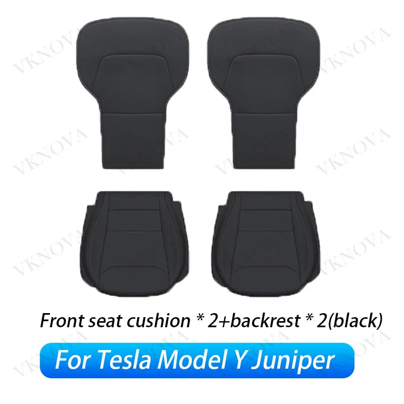 For Tesla New Model Y Juniper 2025 2026 Car Seat Cover Nappa Leather & 8 Grade Anti Fouling Wholesale Price Interior Accessories CM World