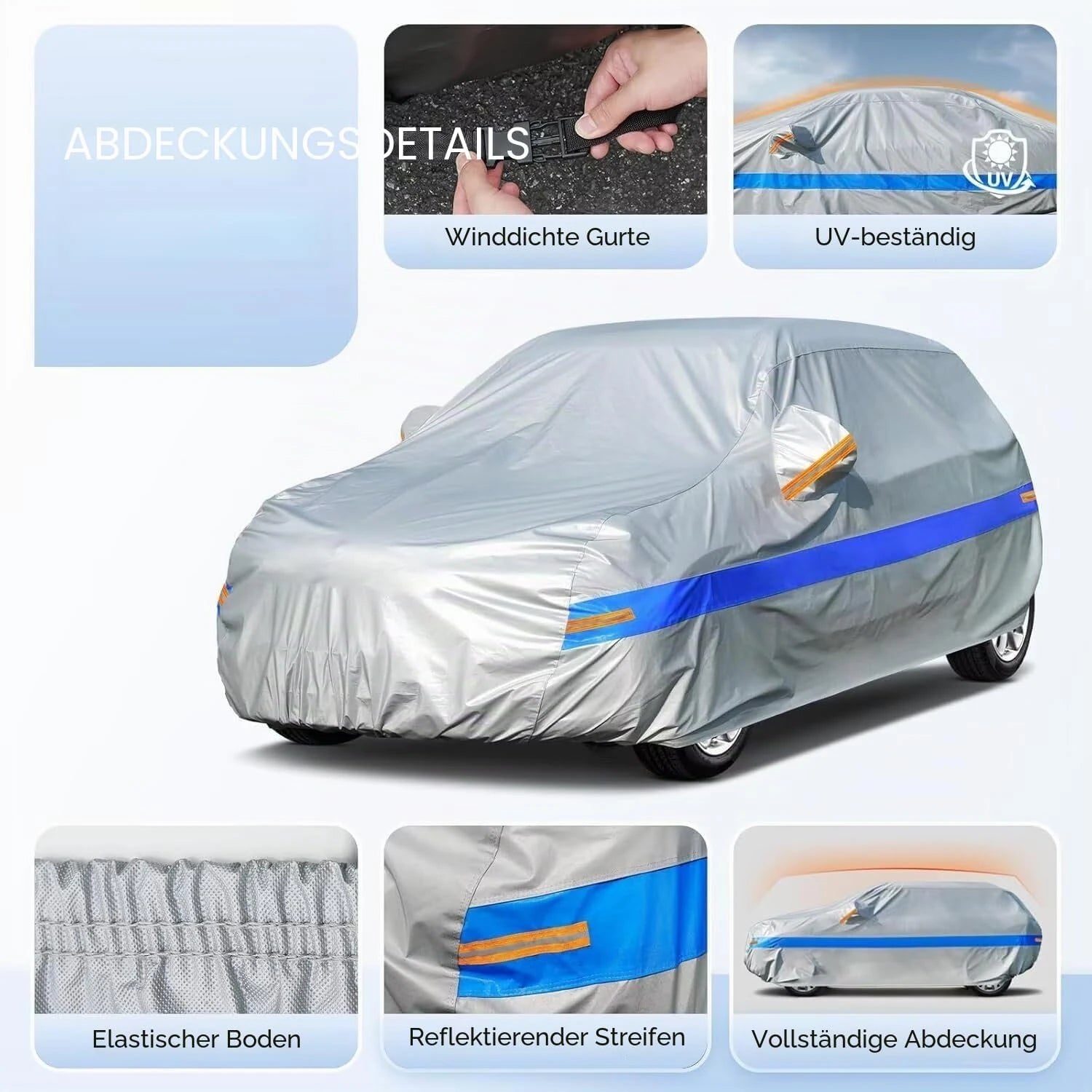 Universal Thickened Waterproof Car Cover Outdoor All Weather Rain Snow UV Dust Protection Covers Fit For Hatchback Sedan SUV Car Mobile World