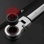 1pc 6mm-32mm 72-Tooth Ratcheting Wrench Spanner Socket Tool Flexible Reversible Head Combination Ratchet Wrench Universal keys C