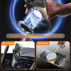 New Titanium Metallic Luxury Matte Case For iPhone 16 15 14 13 12 17 Pro Max Plus For Magsafe Glass Lens Camera Protection Cover