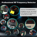 WOYO Frequency Tester Car Key 10-1000MHZ, PL001 Door TV RF IR Remote Control Tester Detector Inspection Tool, 315,433,868,902MHZ CM World