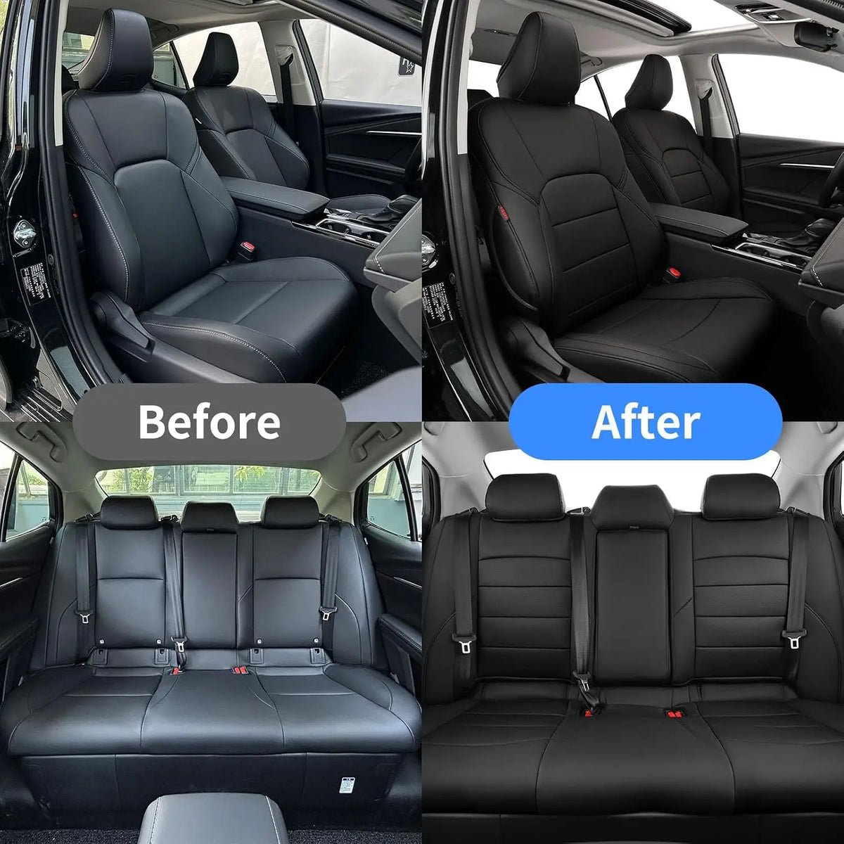 coverdream Camry Car Seat Covers Custom Fit for Toyota Camry Hybrid 2025 2026 SE/LE/XLE/XSE Waterproof Leather Car Seat Cover
