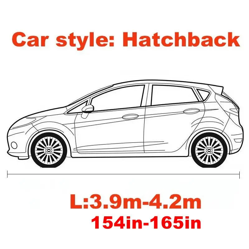 Universal Stretch Car Cover Sunproof Windproof Dustproof Scratch Resistant UV Protection for Sports Car Sedan SUV Beauty Styling CM World