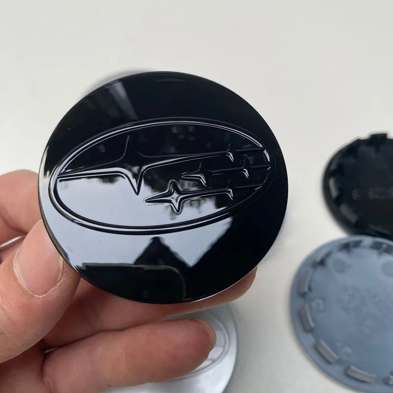 60mm 4pcs/set Car Wheel Center Hub Caps For SUBARU WRX STI Forester Legacy Outback BRZ XV Impreza emblem badge hubcapAccessories CM World