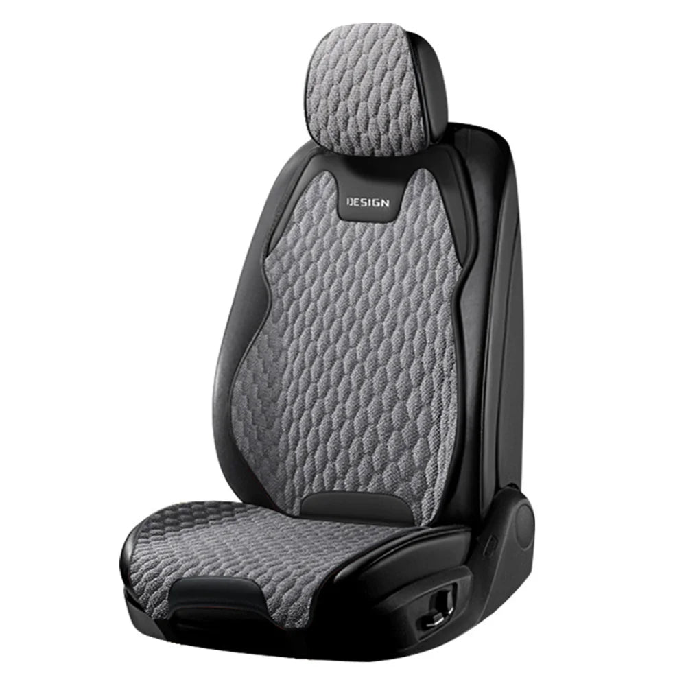 Flax Breathable Car Seat Cushion Universal Car Seat Cushion Protector Auto Durable Anti-slip Bottom Cover Seat Protection Pad CM World