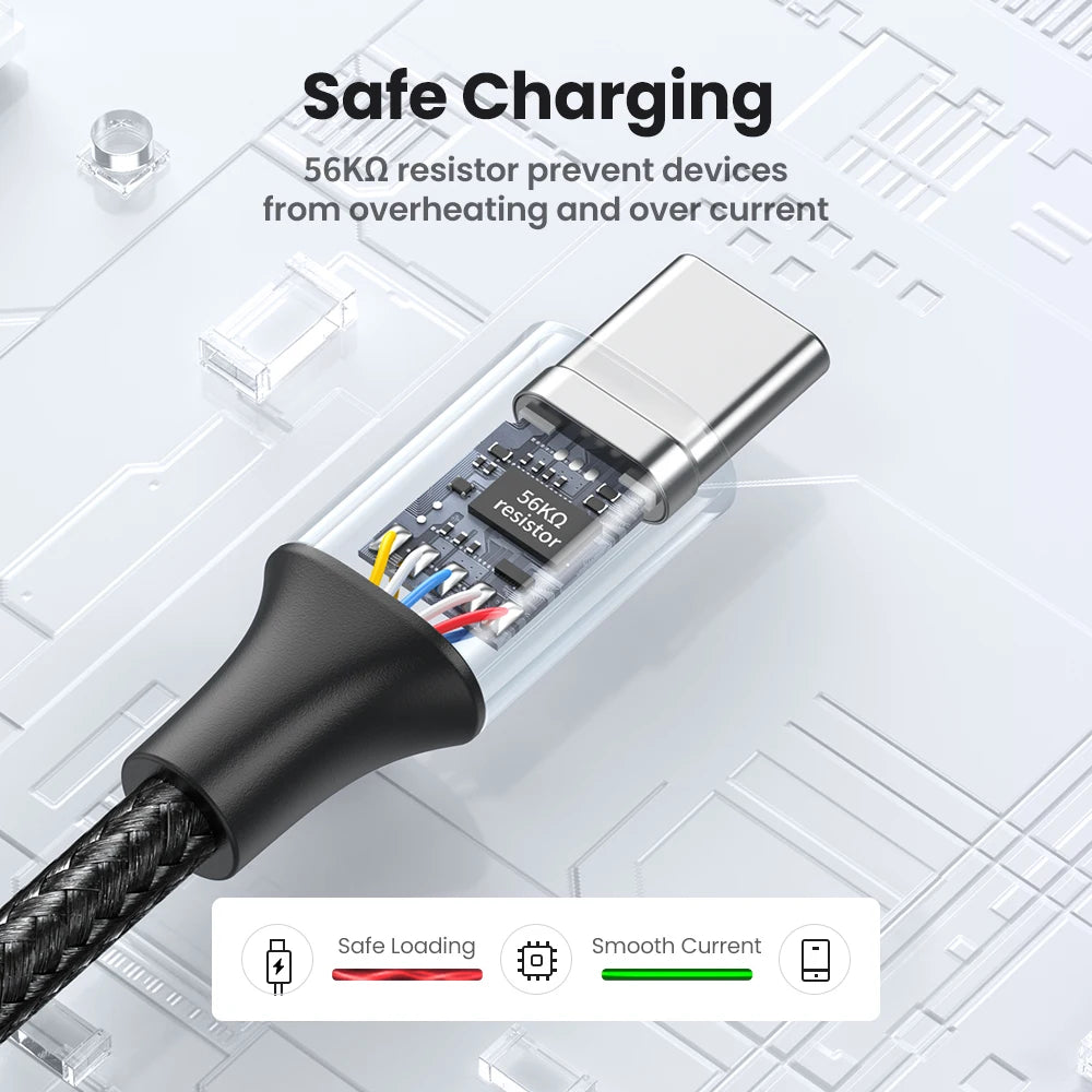 UGREEN 3A USB C Type C Cable for iPhone 18/17/16/15 Xiaomi Poco Samsung 18W Charging Wire USB2.0 Data Cord Carplay QC3.0 0.25-3M