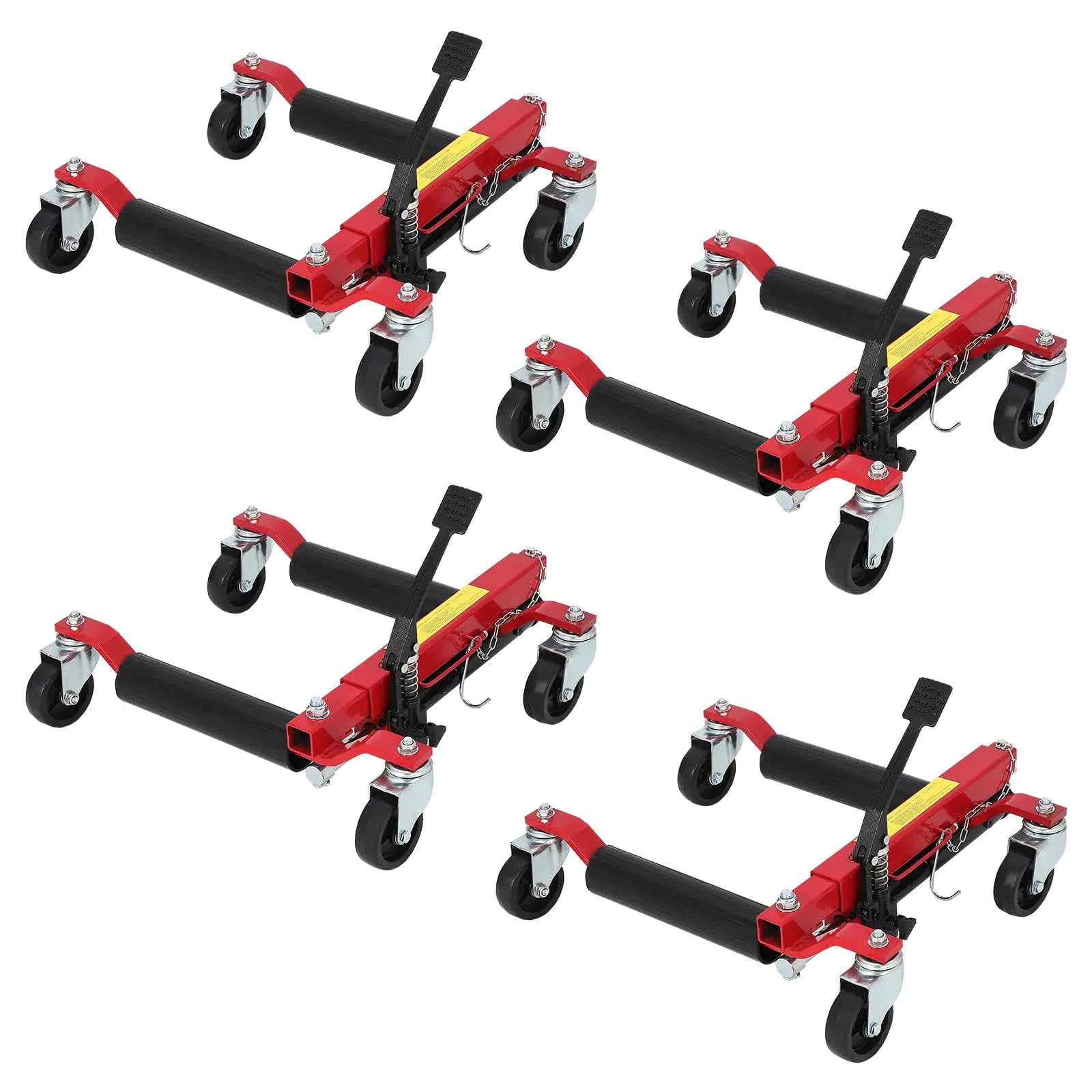 Car Wheel Dolly Jack Set Of 2/4, 1500LBS Capacity Hydraulic Jack With Non-Slip Pedal & Rollers For Auto Repair, Tire Change CM World