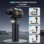 Car-mounted Dual-use Vacuum Cleaner, Brushless High-power Dust Remover And Inflator With Digital Display Car Mobile World
