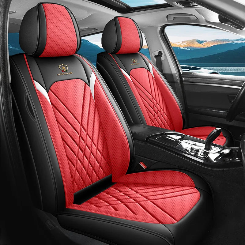 Five-Seat Car Seat Covers Full Wrap Simple Design Multiple Color Options Universal Fit for Most Cars Car Mobile World