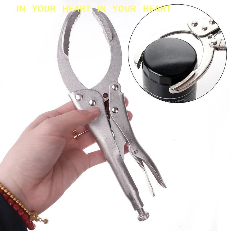 【X】1PC Car Disassembly Tool Clamp Filter Wrench Oil Grid Wrench Oil Change Adjustable Multi-Function Engine Oil Filter Wrench Car Mobile World