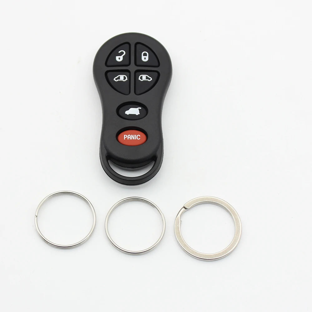 Xinyuexin 5/6 Button Remote Key Shell Case Fob for Chrysler Town & Country Prowler Voyager for Dodge Caravan Grand Key Chain CM World