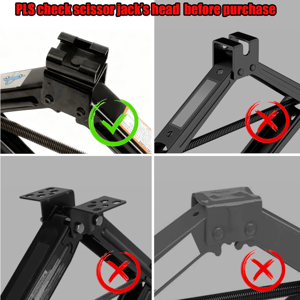 Universal Rubber Pinch Weld Jack Pad Adapter for Scissor Jack Lift Protects Undercarriage Prevents Scratches Car Kit CM World