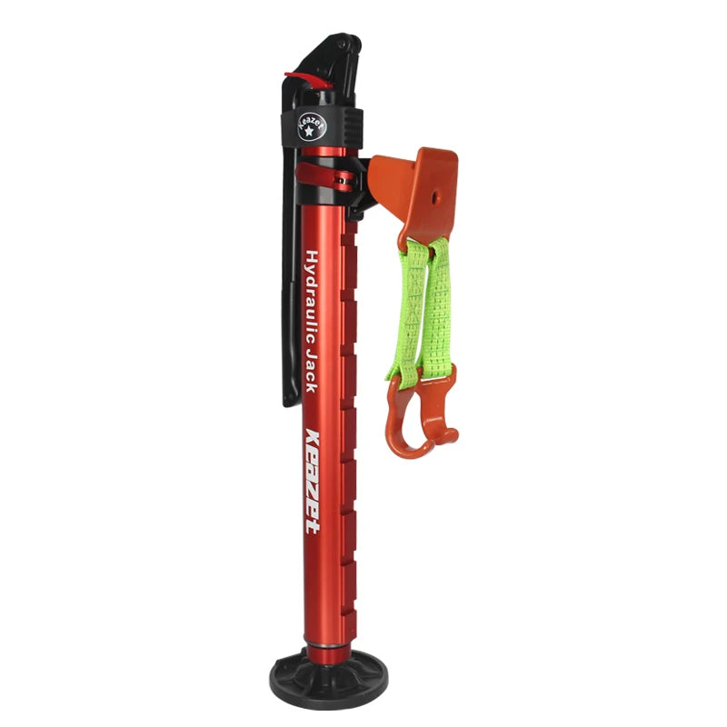 Multi Purpose Use 4429LBS Round Base Hydraulic Monkey Climbing Rod Manual Jack Trailer Hitch Car Accessories Tow Hook 2T Jack