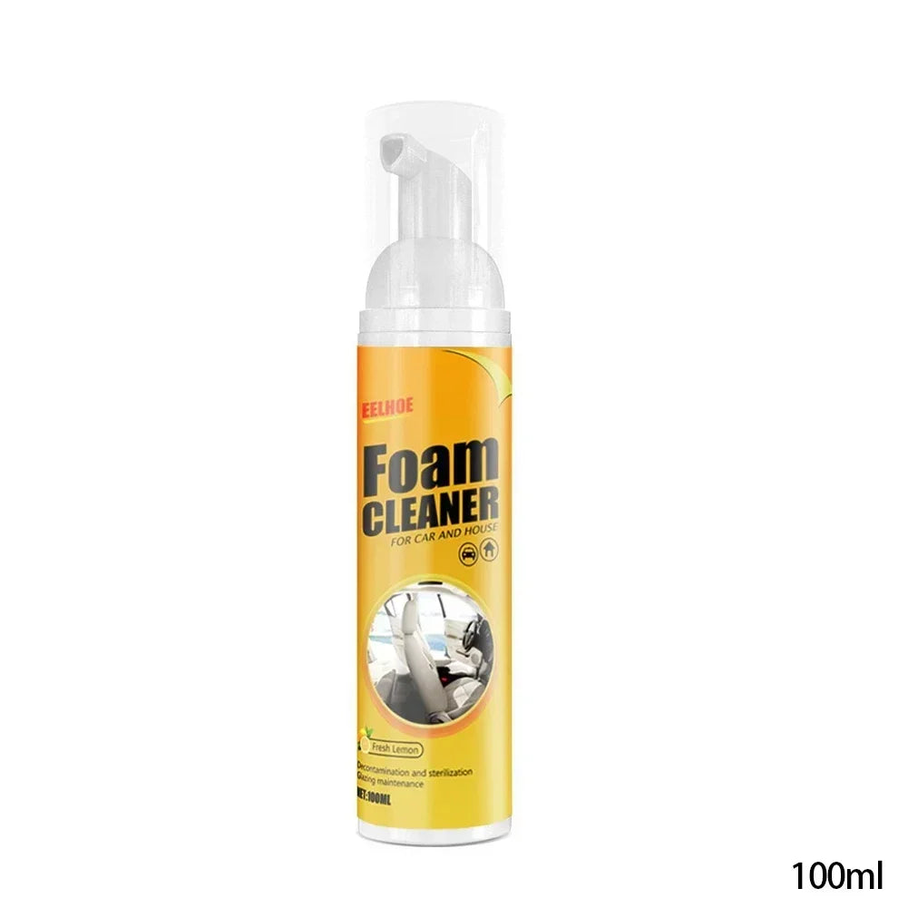 Multifunctional Foam Cleaner Car Interior Stain Removal and Cleaning Leather Seat Foam Cleaner Spray Foam Maintenance Wash Car