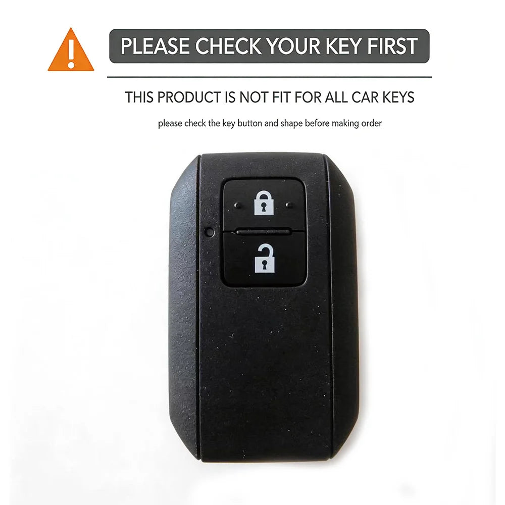 Premium Silicone Car Key Case Cover With Keychain-For Suzuki Swift 2017 2018 Keyring Key Chain Holder Protector