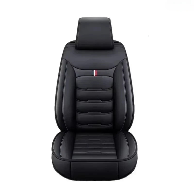 Auto Set Car Seat Covers Universal PU Leather Single Front Split Protector Four Season Fit Most Car SUV Car Interior Accessories