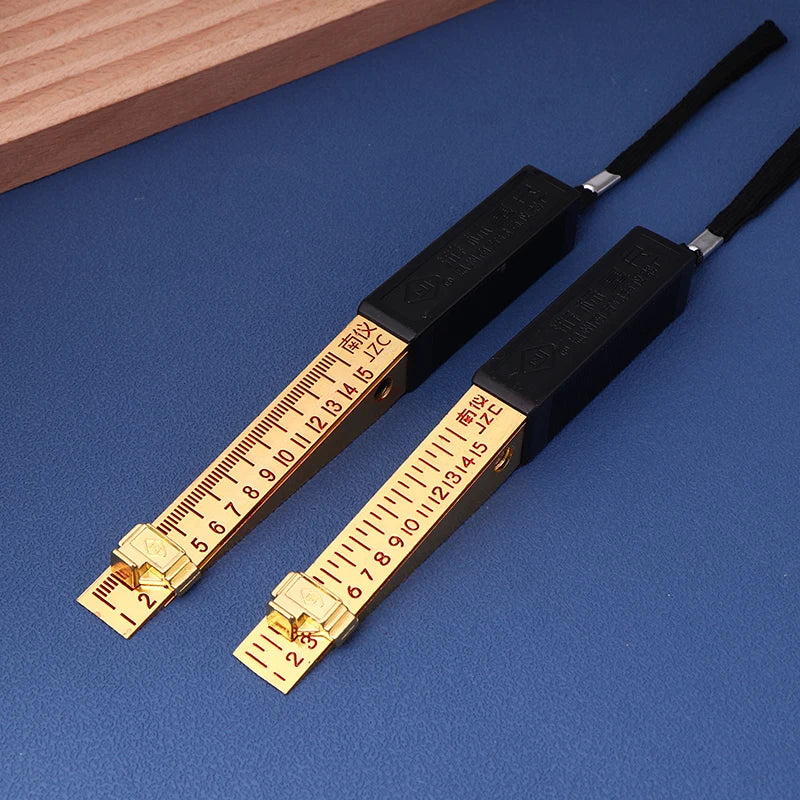 New Vernier Feeler Gauges Wedge Shaped Vernier Feeler Gauge 1-15mm House Engineering Inspection Flatness Measuring Tools CM World